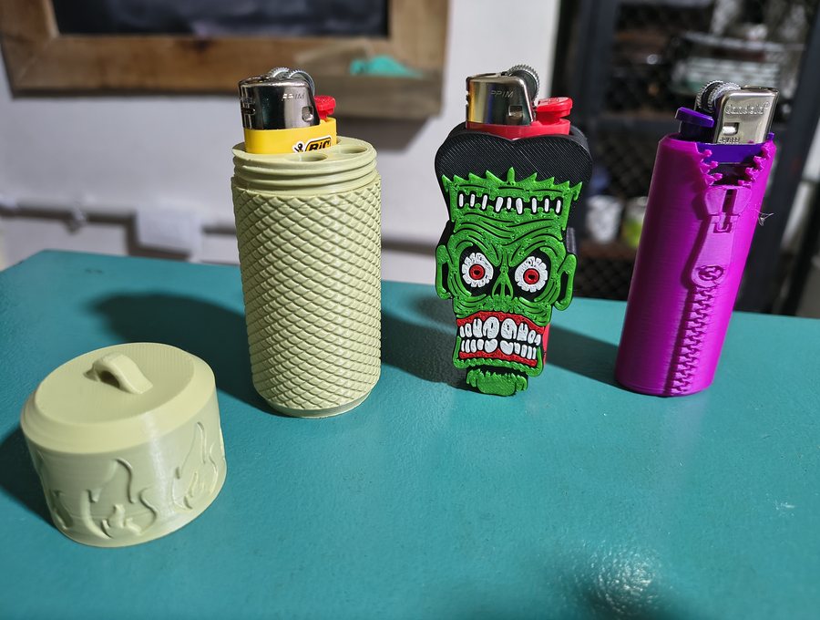 Porta encendedores impresos en 3D