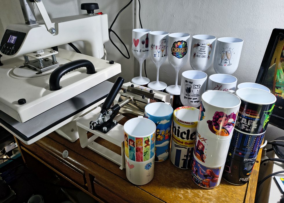 Tazas y copas sublimadas