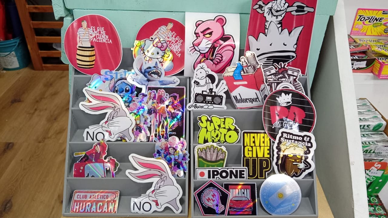 Plancha de stickers personalizados