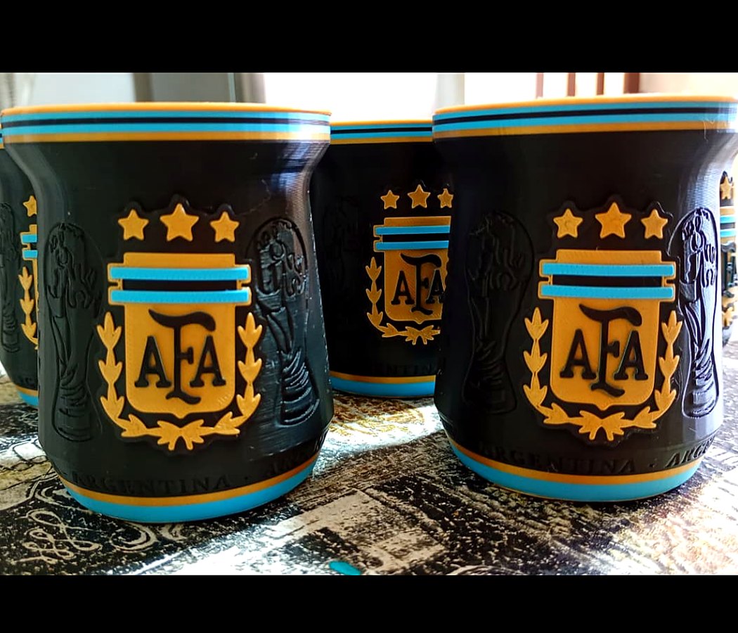Mate personalizado de la selección argentina