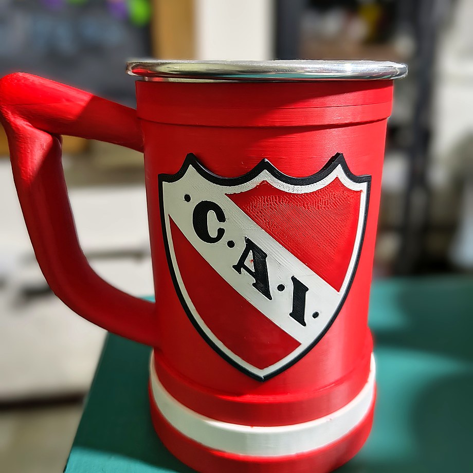 Chopp rojo personalizado de Independiente